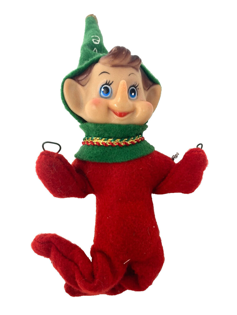 Flowers Country Crafts Elf Ladder Elf 1984 Christmas Pixie Vintage Steve Name